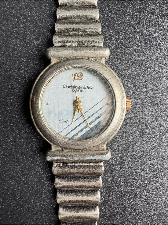 Dior Women’s Vintage Silver and Gold-Tone Round‎ Dial Bracelet Watch main image 6